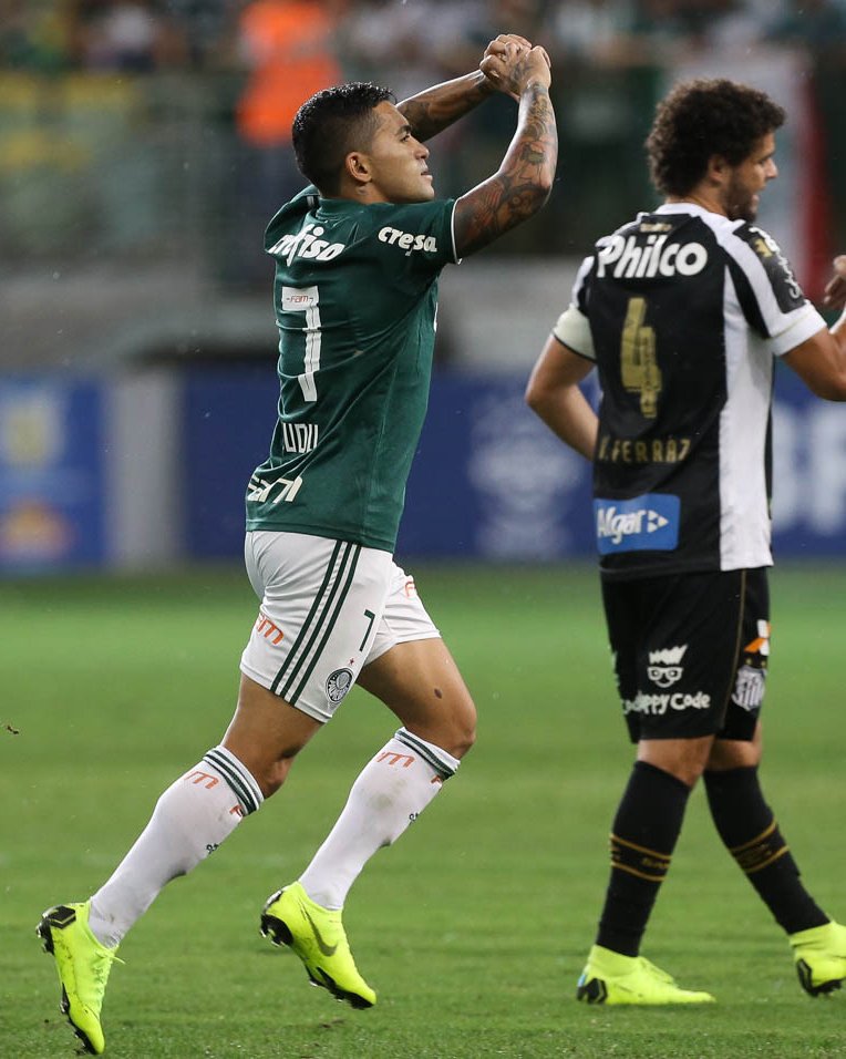 Com 54 gols, Dudu se iguala a Vágner Love como artilheiro do século no Palmeiras