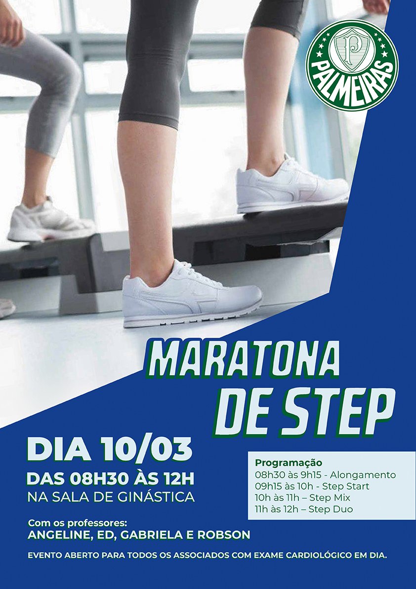 Ginástica do clube realiza Maratona de Step no próximo sábado (10); participe!