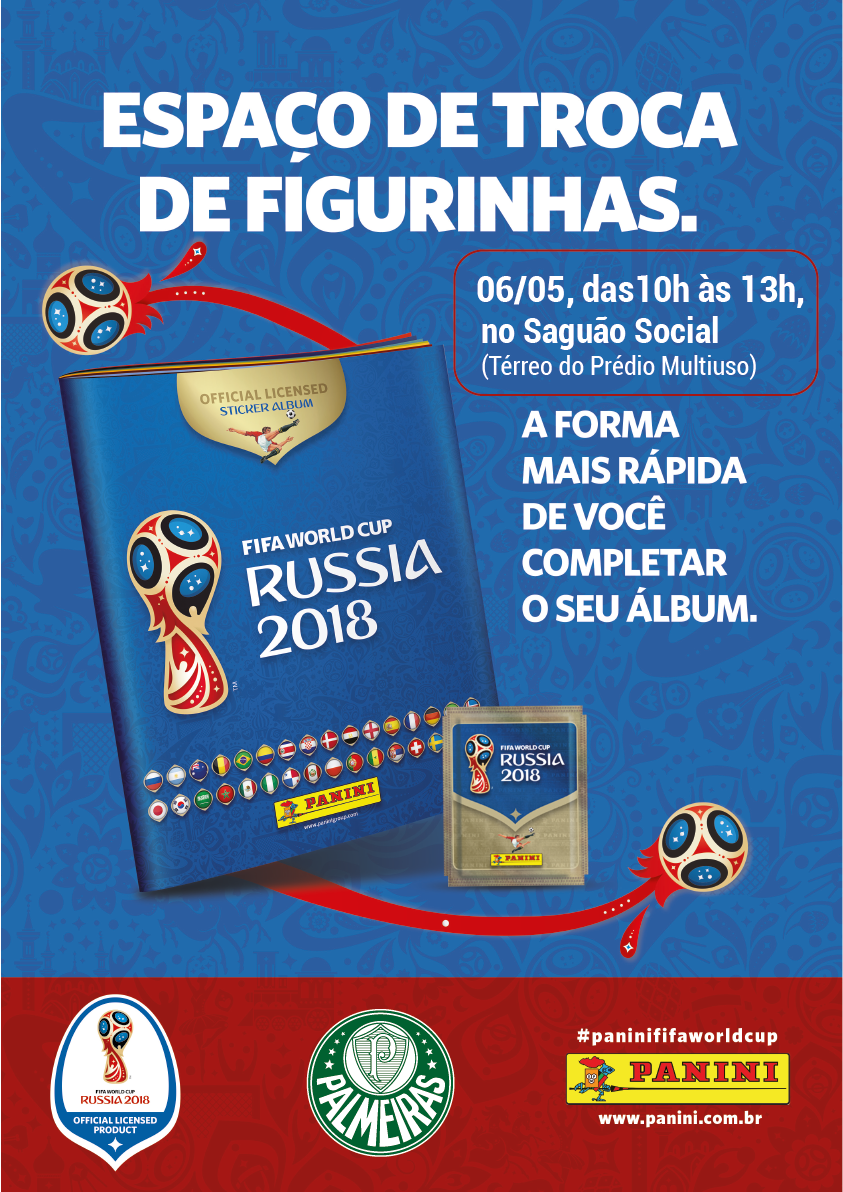 Venha trocar figurinhas da Copa do Mundo e completar seu álbum no Verdão