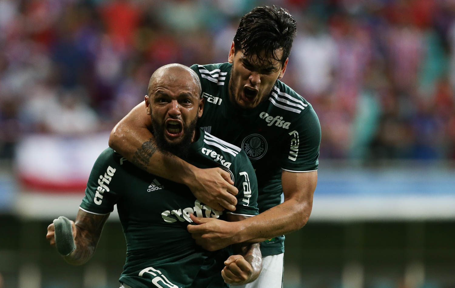 Cesar Greco/Ag. Palmeiras/Divulgação_O 'pitbull' Felipe Melo marcou gols importantes na campanha do deca