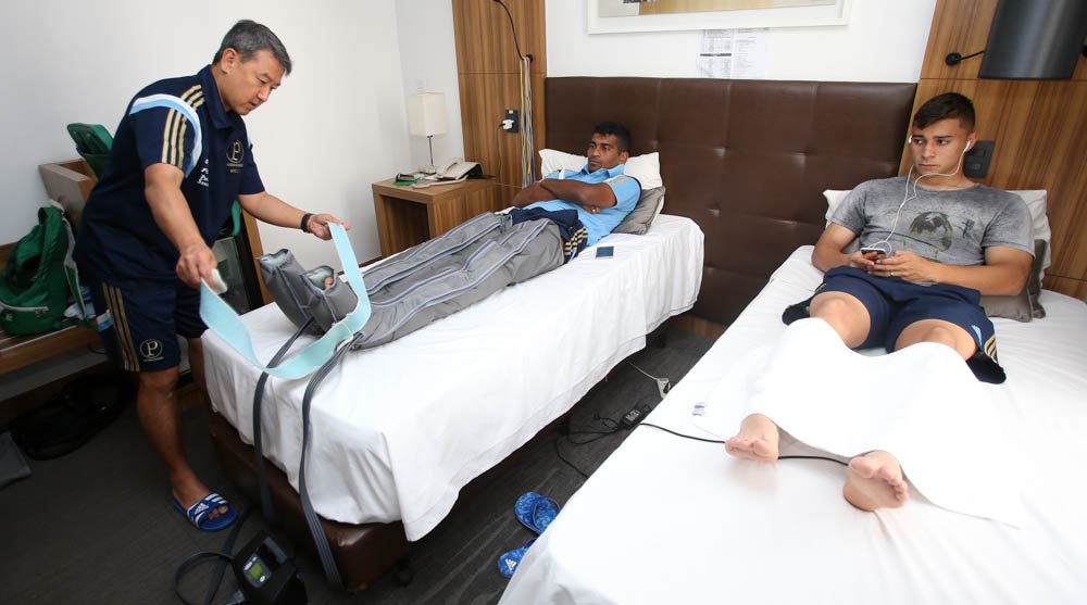 Visando clássico, Palmeiras treina em Goiás antes de embarque para São Paulo