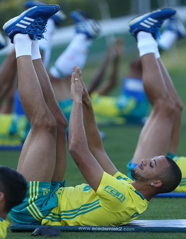 Verdão se reapresenta e faz treino intenso na Academia de Futebol