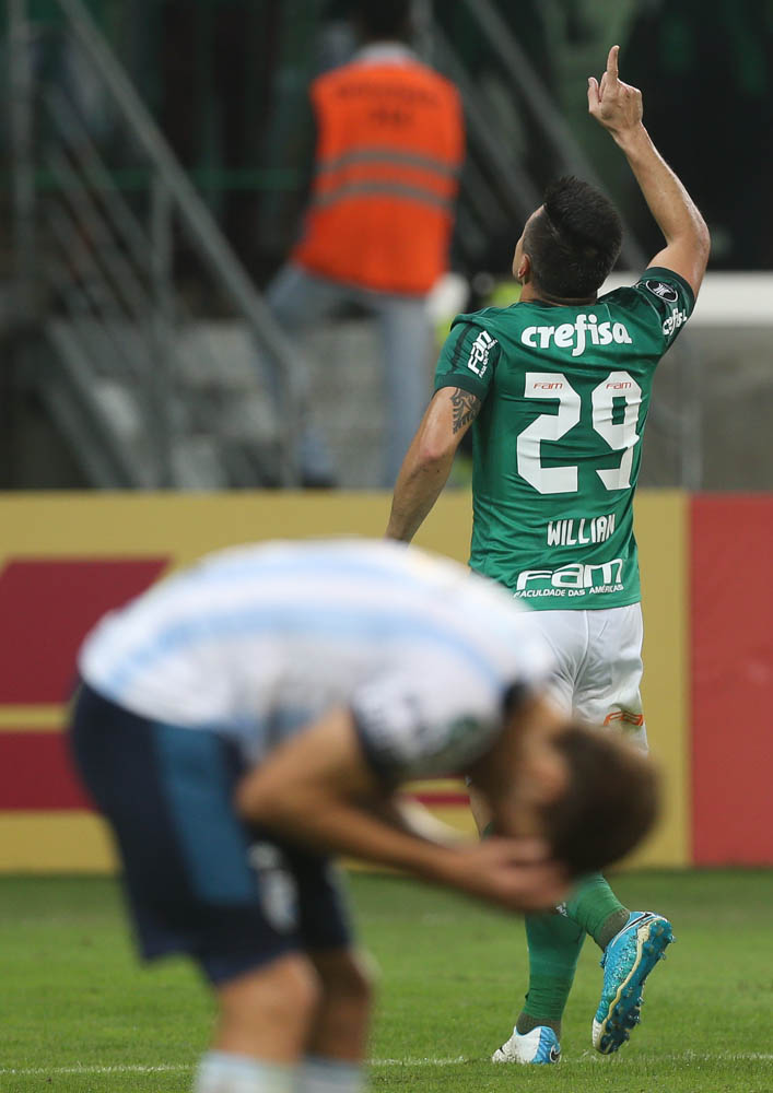 Cesar Greco/Ag Palmeiras/Divulgação_Com quatro gols, Willian é o artilheiro do Verdão no torneio