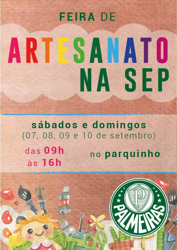 Palmeiras realiza Feira de Artesanato aos sábados e domingos de setembro