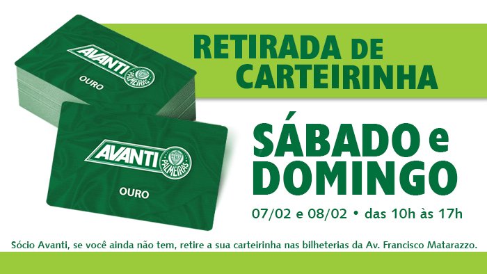 Sócios Avanti podem retirar carteirinhas antes do clássico; saiba como