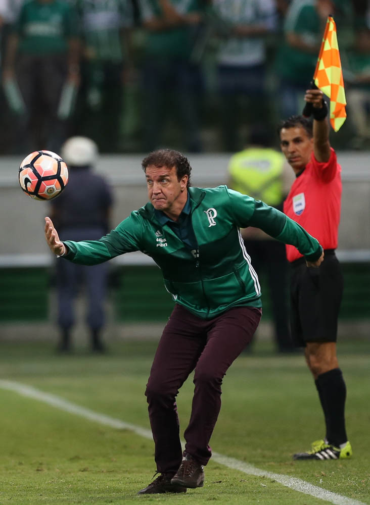 Cesar Greco/Ag Palmeiras/Divulgação_Técnico Cuca comentou a eliminação do Palmeiras após duelo