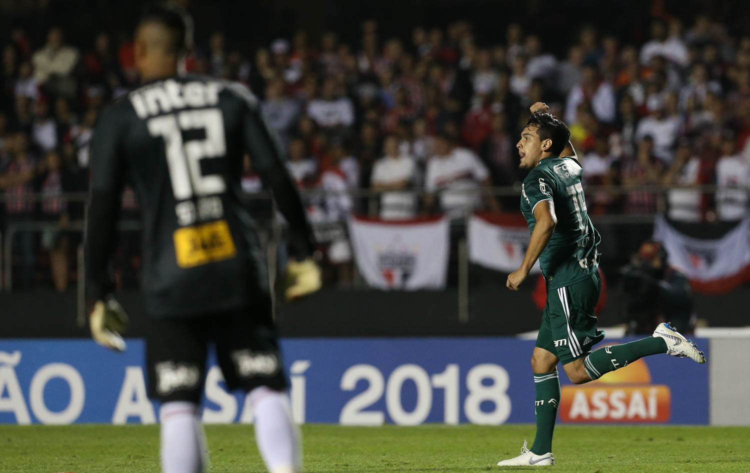Cesar Greco/Ag. Palmeiras/Divulgação_O gol de Gustavo Goméz ajudou o Verdão a quebrar o tabu contra o São Paulo no Morumbi
