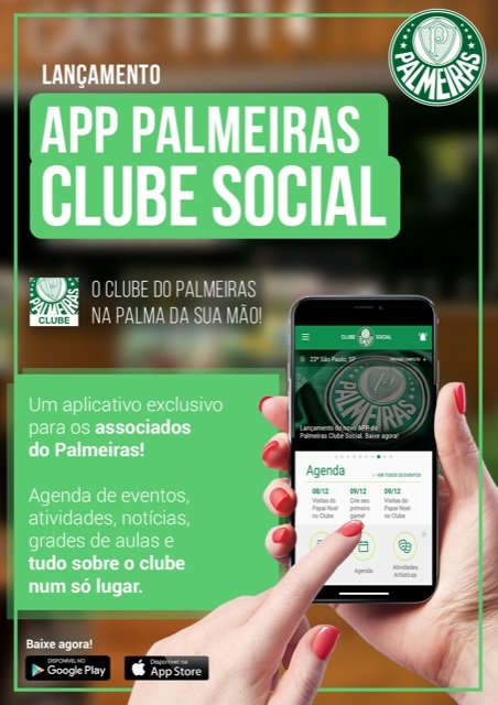 Palmeiras lança aplicativo para associados do Clube Social