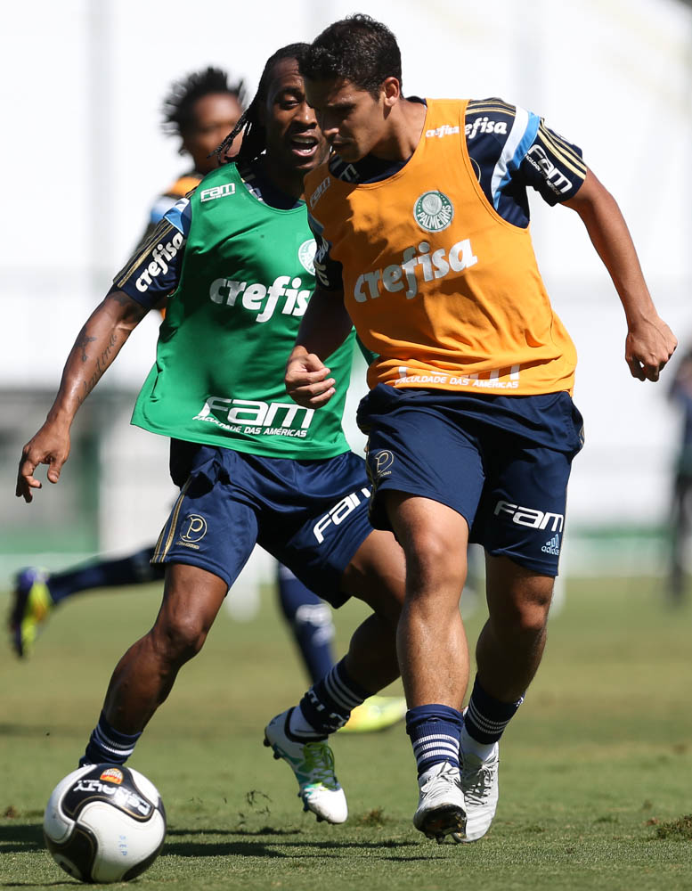 Cesar Greco/Ag.Palmeiras/Divulgação_Jogadores do Verdão seguiram cronograma de treinos na manhã deste sábado (30)