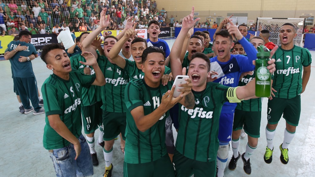 Fabio Menotti/Palmeiras _ O Sub-16 administrou a vantagem obtida na partida de ida para se sagrar campeão